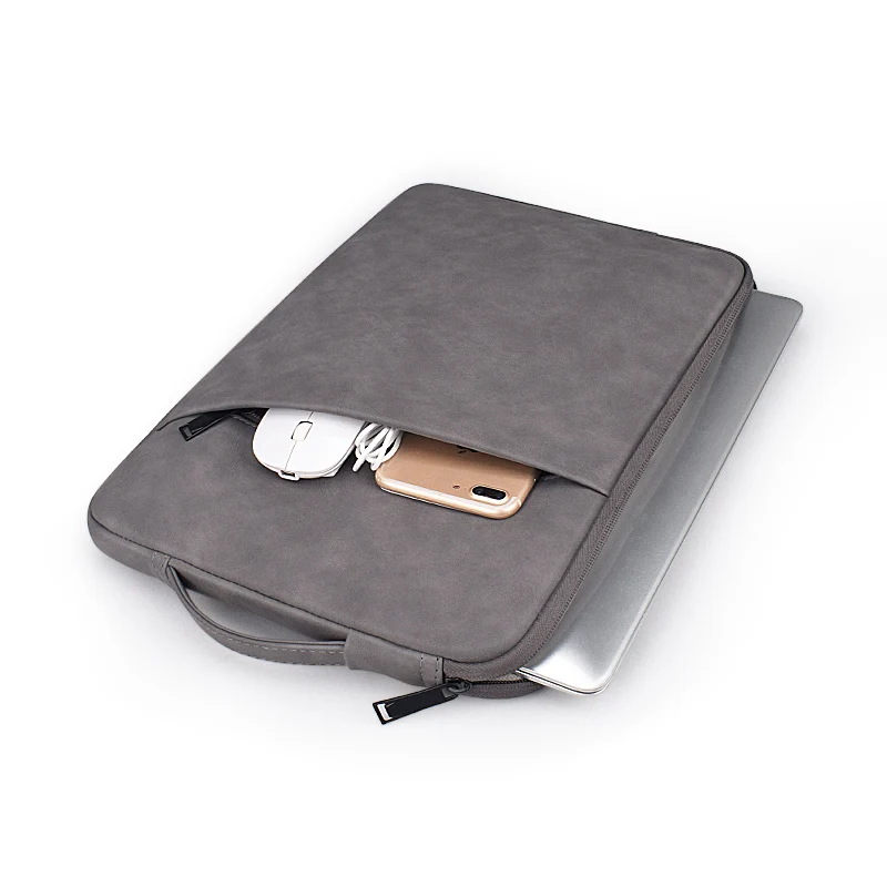 Notebook Protective Cover Case Briefcase Pu Leather Laptop Shoulder Computer Bag Laptop Handbag Laptop Sleeve With Handle