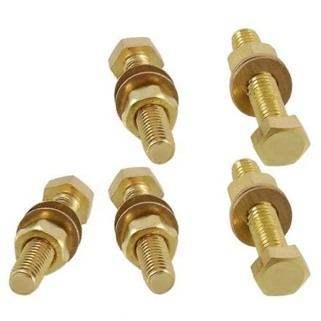 Genuine Brass Nuts Bolts Fasteners From India By M. M. INTERNATIONAL