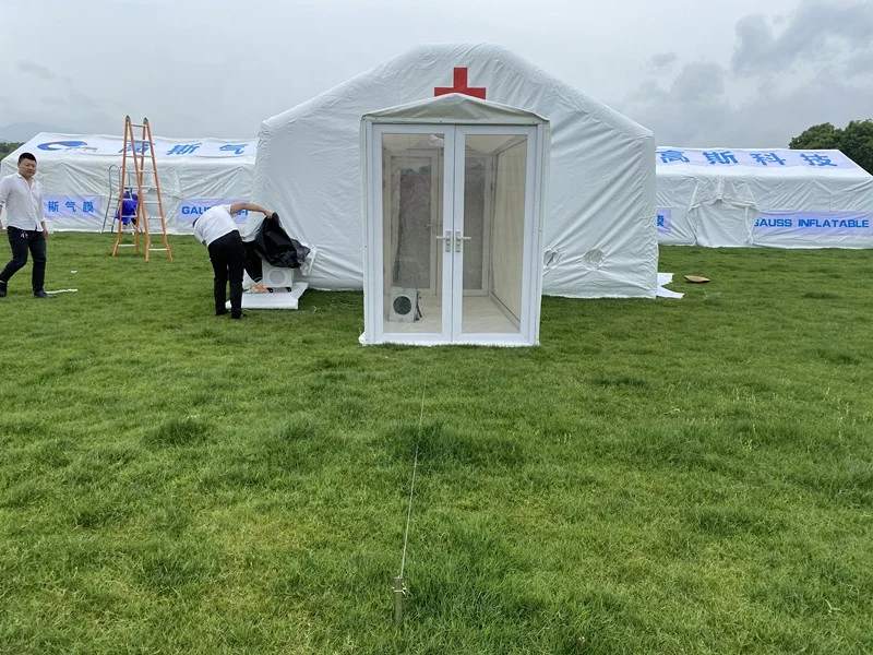 inflatable negative pressure isolation deployable morgue systems room