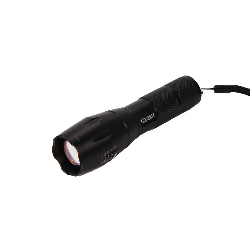
New Arrival Aluminum And Rubber Black Led Flashlight From China 