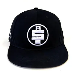 Adjustable Flat Hip Hop Hats Plain 6 Panel Men Private Label Custom black Snapback Cap Hats