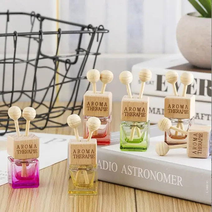 8ml car Air Freshener Outlet Clip Glass Car Perfume Bottle for Essential Oil Crystal Car-styling Auto Ornament Perfume Pendant