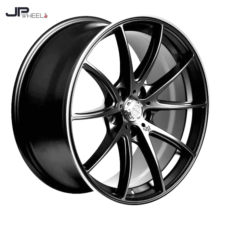 M1028 Black Machine Face 16 17 18 19 Inch Hot Wheels Cars Set In Pcd 5x114.3 5x112 5x108 Match Different Brand Car