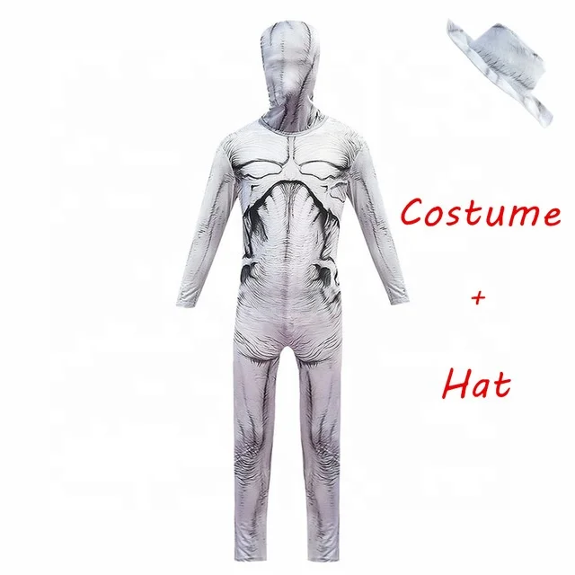 Kids Halloween Stranger Things 3 Fortress Demogorgon Cosplay Costume Scary Carnival  Creepy Zombie Zentai Bodysuit
