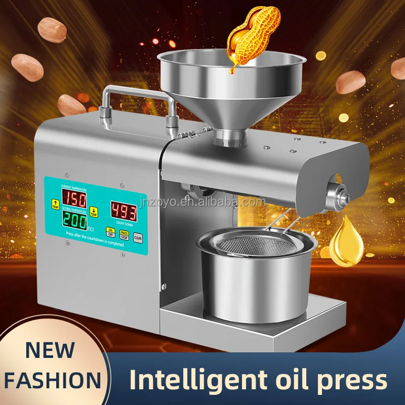 New Design Low Cost Intelligent Cold-pressed Oil Extraction Machine Sunflower Oil Making Machine Grape Seed Oil Machine