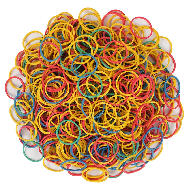 Небольшие эластичные цветные резинки, прочные эластичные резинки для школы, товары для дома, банка, офиса