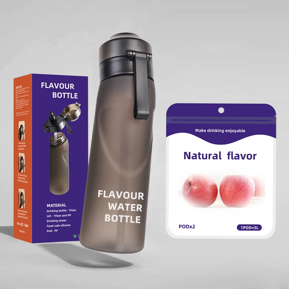 smaken scent air custom color logo drinking met fruit flavour up tritan bpa free flawour water bottle with flavor pod