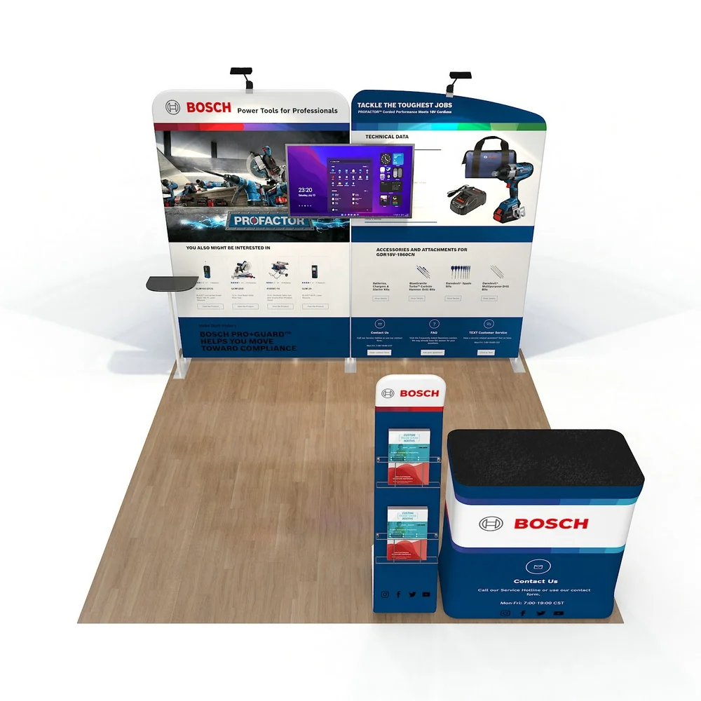 Custom Standard Exhibition Booth System Tradeshow Led Manufactures