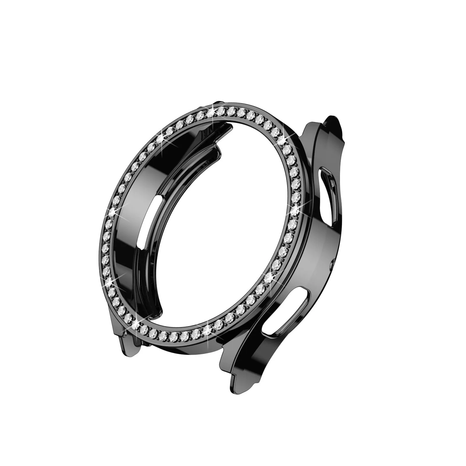 Tpu Diamond Screen Protector Watch Case For Samsung Galaxy Watch 4 5 40mm 44mm Bling Rhinestone Case Hard Pc Cover