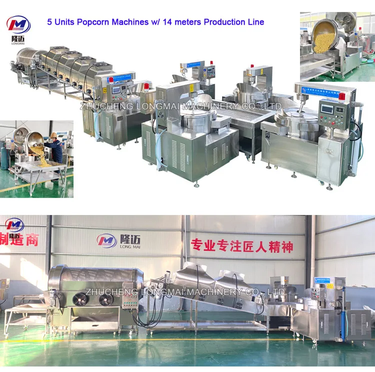 Automatic industrial electric caramel popcorn making machine price