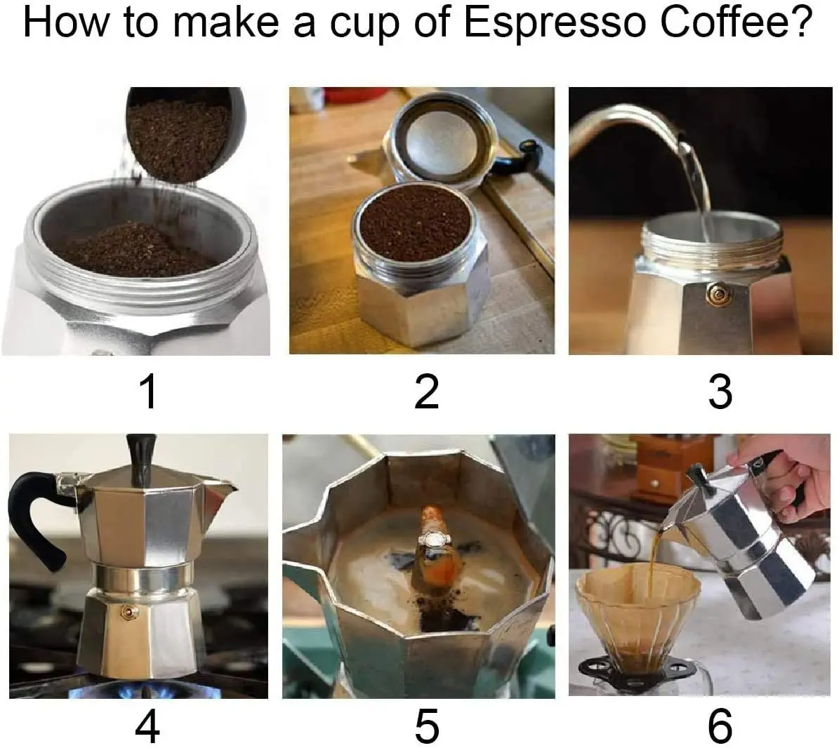 Classic Design Italian Silver Stovetop Espresso coffee Maker 6 cups moka pot aluminum