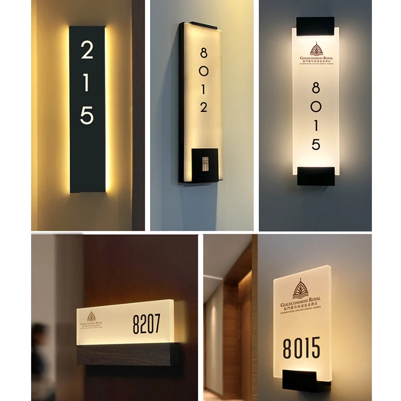 Hotel Doorplate Room Plate house numbers