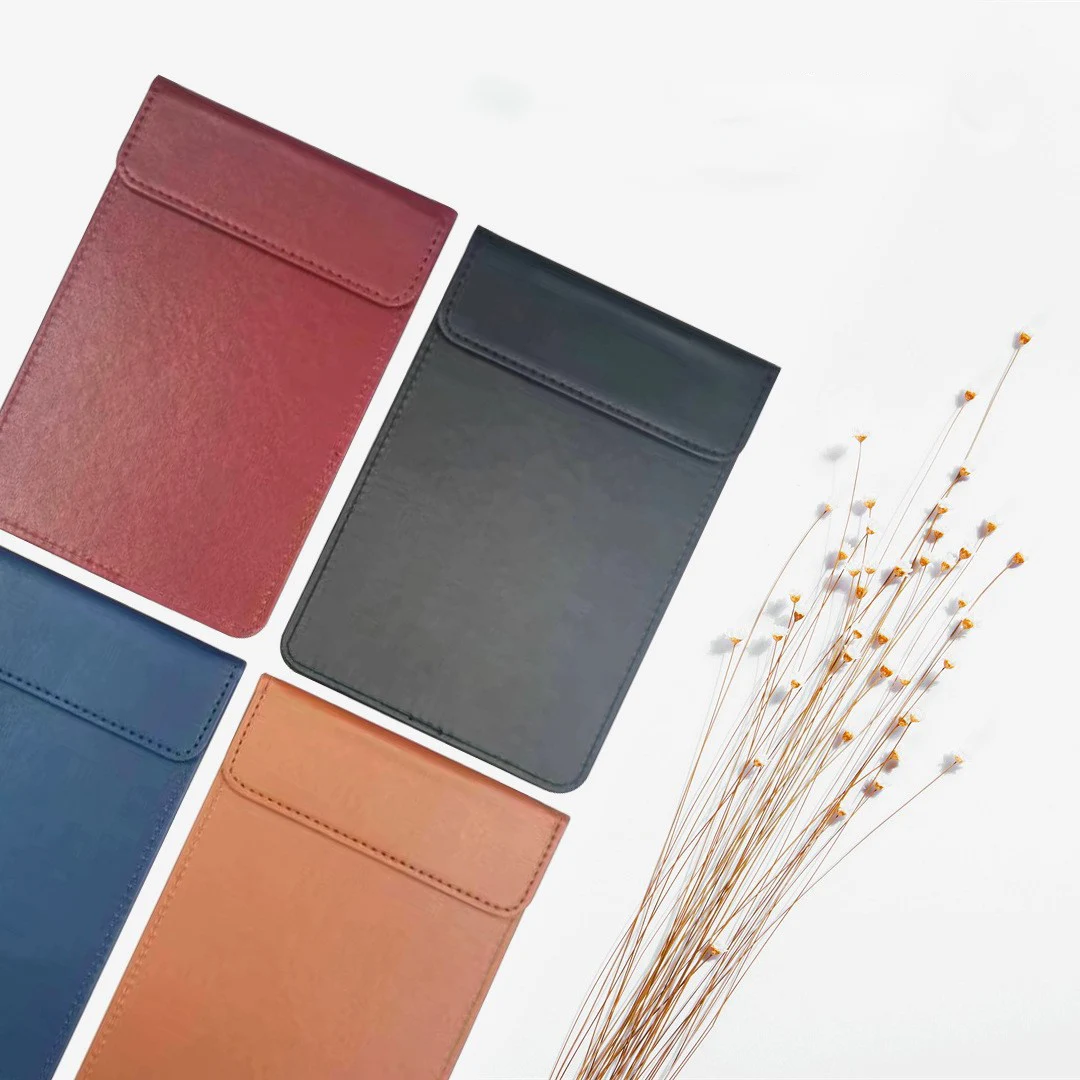 A4 Restaurant Bill Holder PU Leather Menu Board Guest Check Folder Bill Note Writing Pad Holder