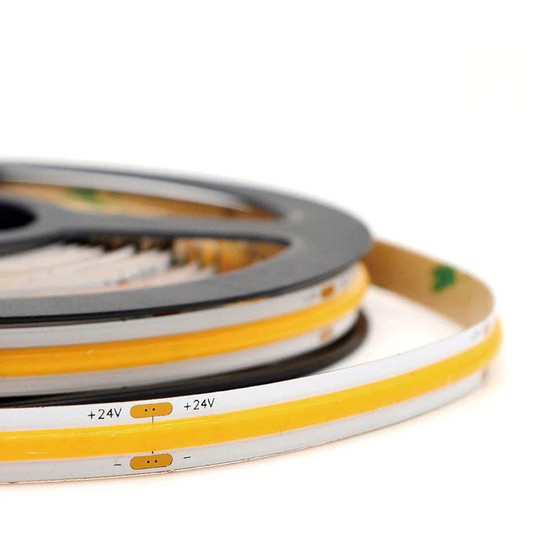Wholesales IP67 Waterproof COB LED Strip Light 4mm 6mm 8mm 10mm Width Flexible Multi Colors RGB COB LED Strip Light