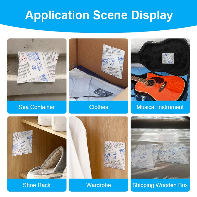 Absorb King Calcium Chloride 10g Desiccant Pack Bags for Sea Shipping Cargo Dry desiccant