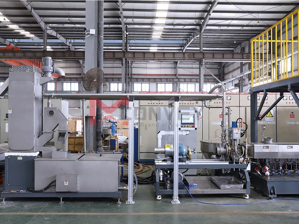 Pmma virgin granules pellets making machinery twin screw extruder pe polycarbonate extrusion plastic pelletizing machine price