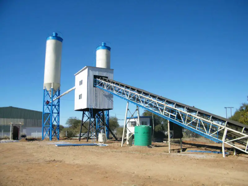 Небольшой Портативный бетонный завод 120 м3/ч