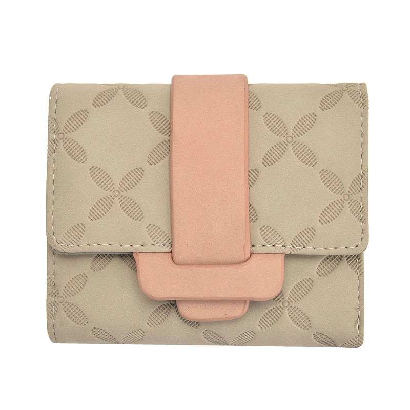 2023 New Minimalist Small Short Cheap hot selling PU leather women customize leather wallet women leather wallet