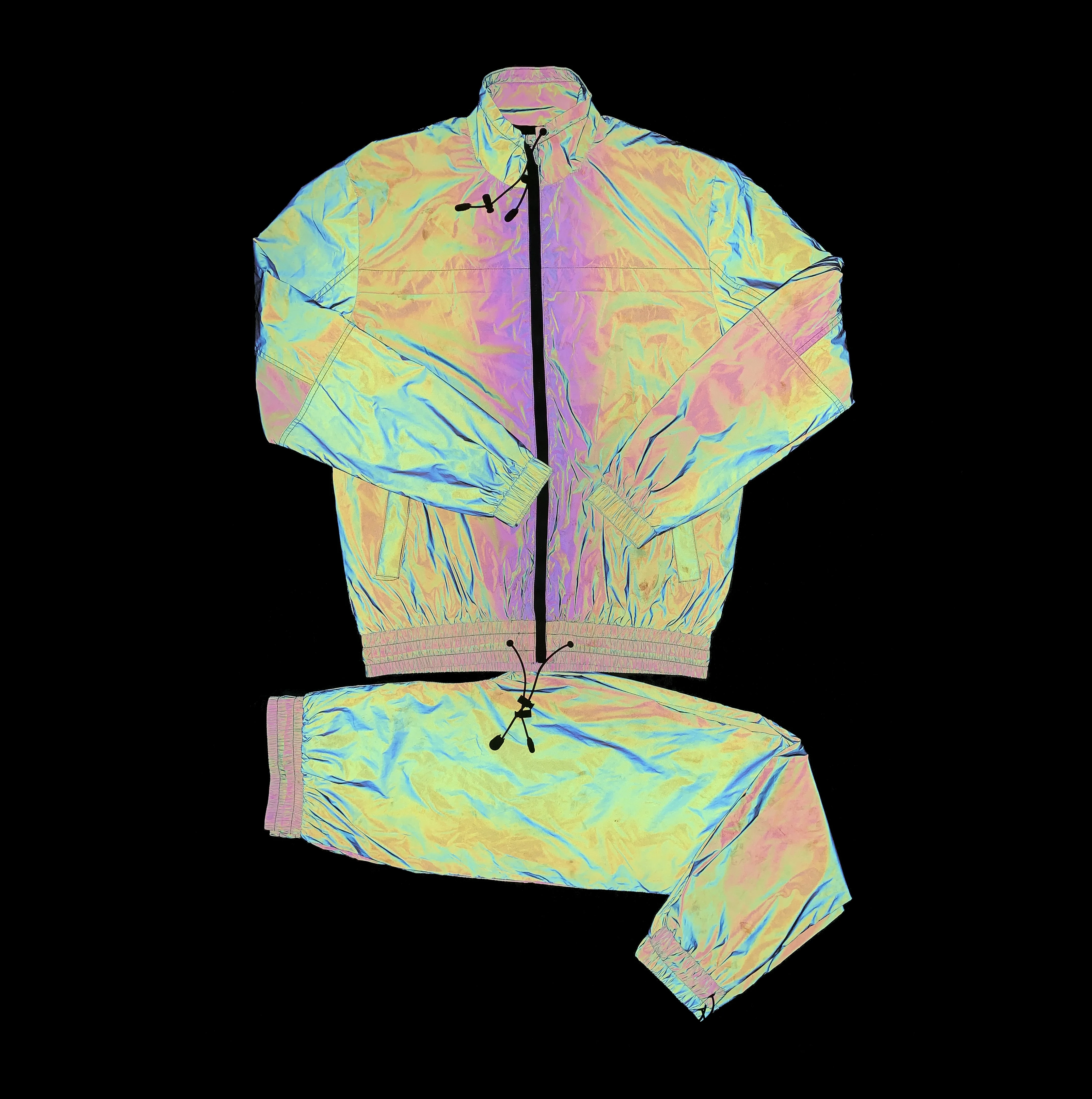 Reflective Rainbow Jacket For Outdoor Clothing