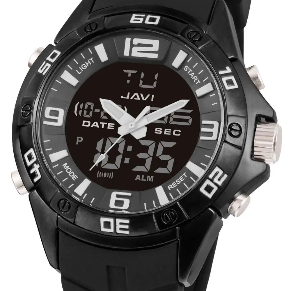 Водонепроницаемые спортивные многофункциональные аналоговые цифровые наручные часы для мужчин и мальчиков, 30 м