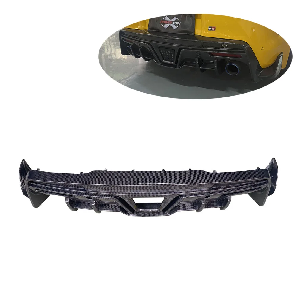 Carbon Fiber T Style Rear Lower  Bumper Lip Diffuser 2019- for Toyota GR Supra A90 A91 MK5 Rear Diffuser