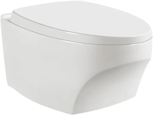 New Style European Rimfree White Ceramic Hang Toilet Wc Suspendu Wc Toilet Set