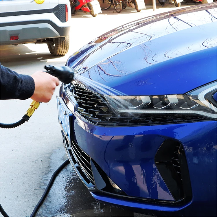 Extenclean 50ft high resistant garden telescopic water hose retractable soft water hose for garden and car