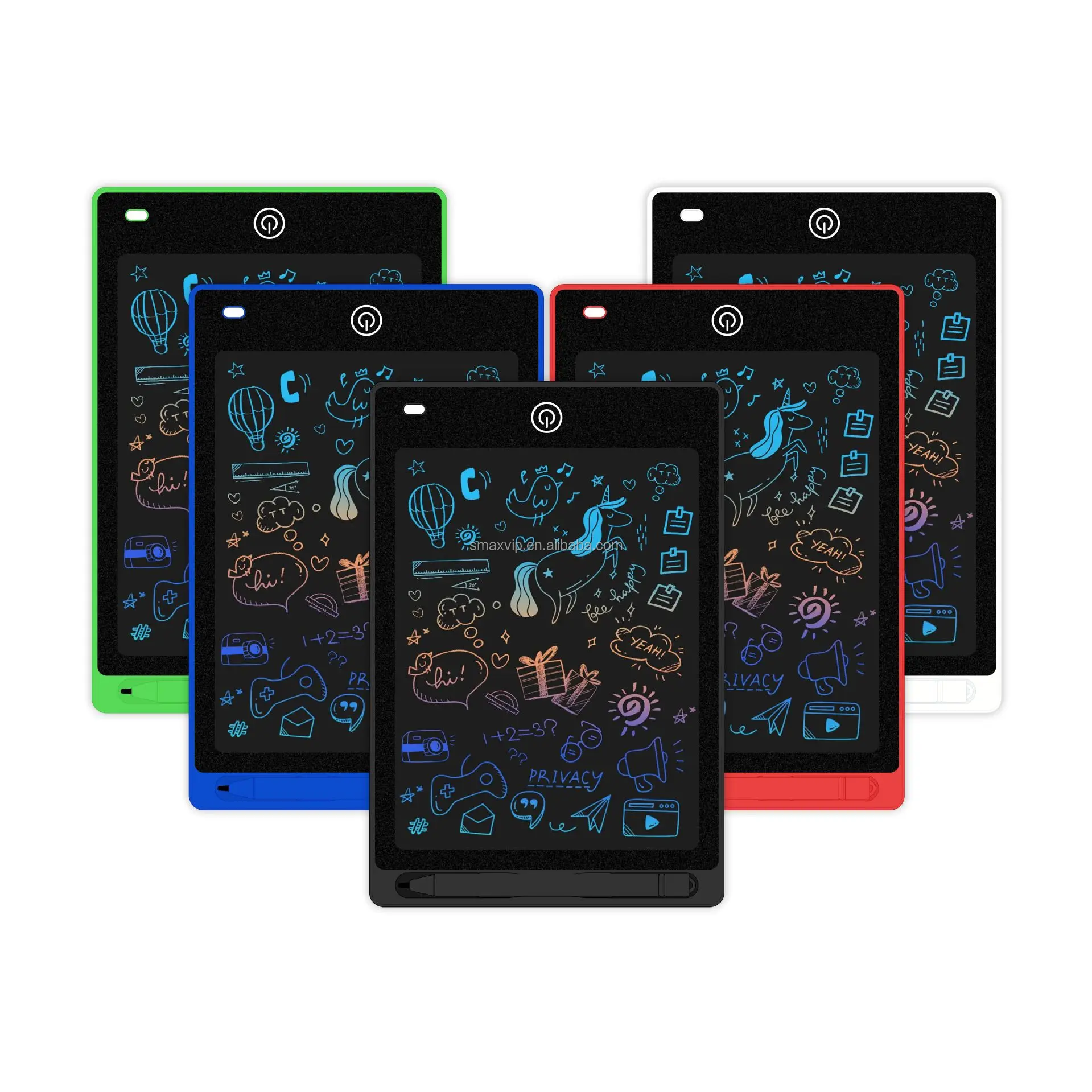 N- Smaxtv Kids Lcd Memo Pad Electronic Digital Writing Color Screen 6.5 inch Erasable Writing Tablet