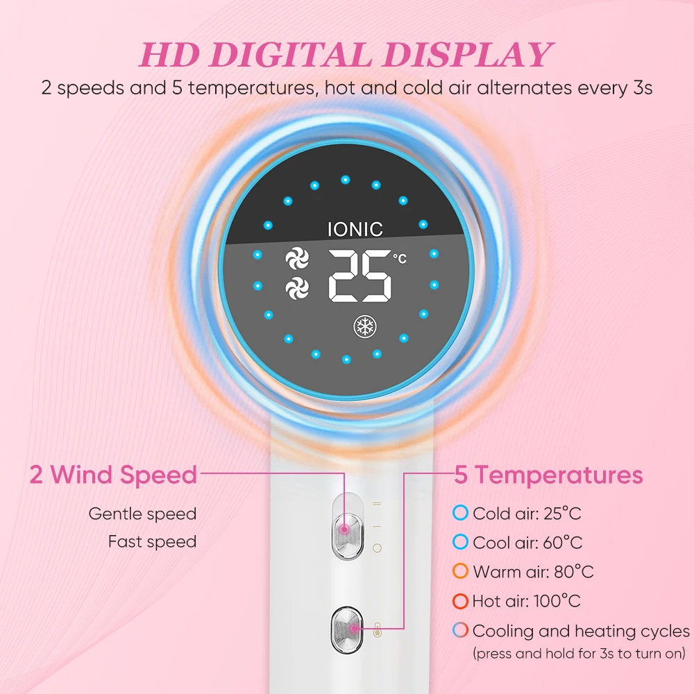 2025 Custom Logo Hairdryer Professional Bldc Brushless Motor Hair Dryer Ionic High Speed Hair Dryer for Fast Drying