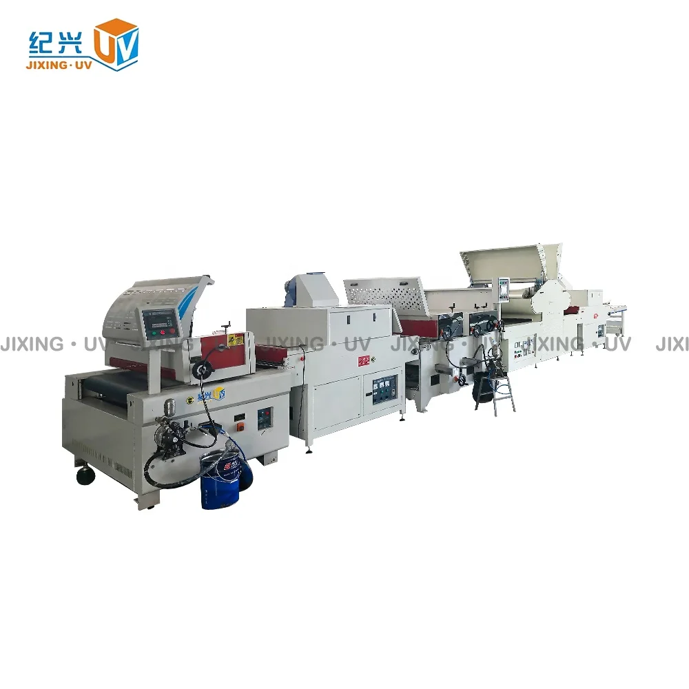 MDF with Melamine paper UV High Glossy Laminating Coating Line