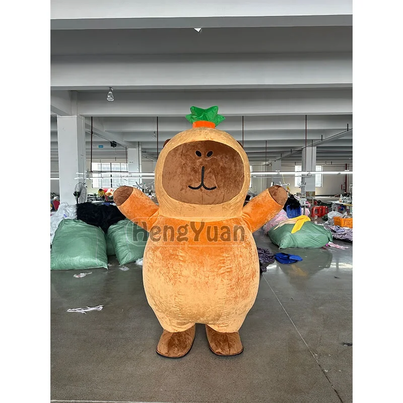 Hengyuan Hot SaleInflatable Kapibala Capy bara Mascot Costumes Advertising Events Party Cosplay Inflatable Animal Plush Dresses