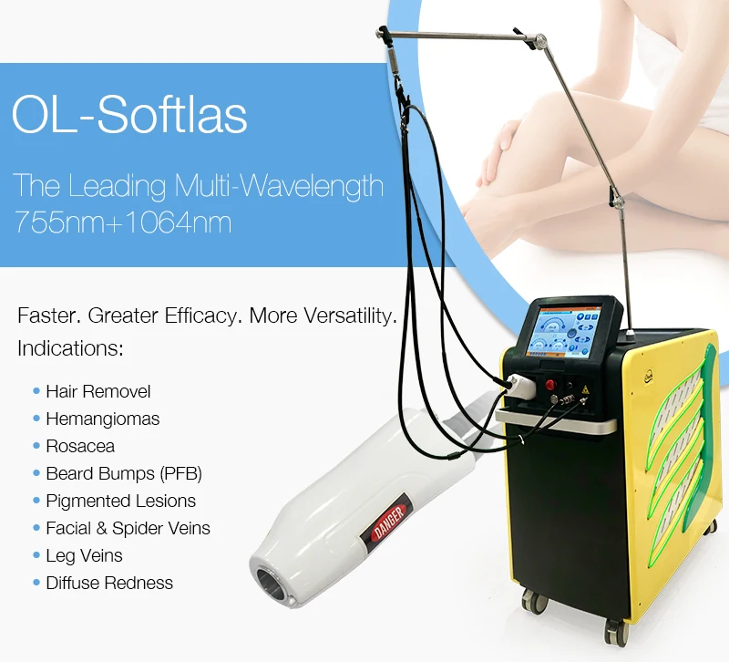 Long pulse 755nm 1064nm nd yag laser machine nd yag spider vein removal laser 1064 nd yag laser hair removal machine