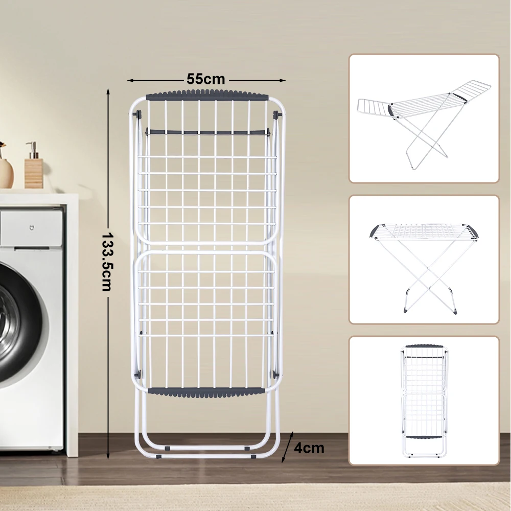 Cloth Folding Indoor Outdoor Metal Laundry Clothes Dryer Laundry Rack With Dryer