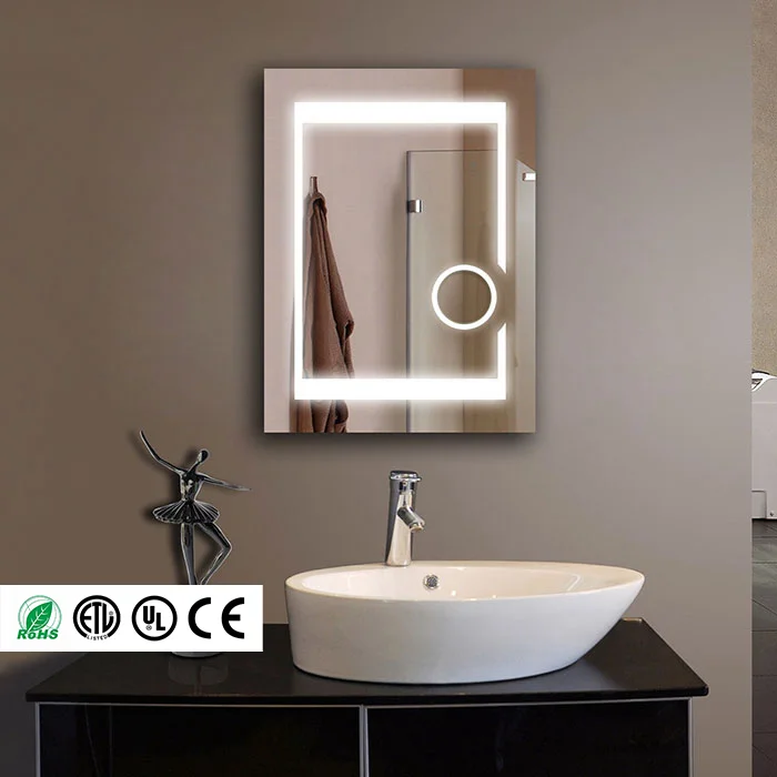 Modern Design Wall Mounted Anti Fog Round Smart Led Backlit Bath Mirror Bathroom Mirror With Light