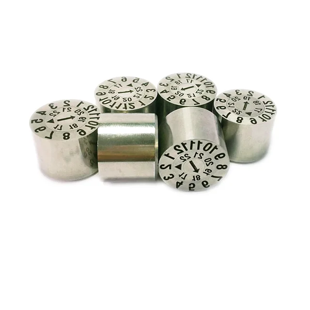 
JIS standard day month year single dual ring mold date code insert 