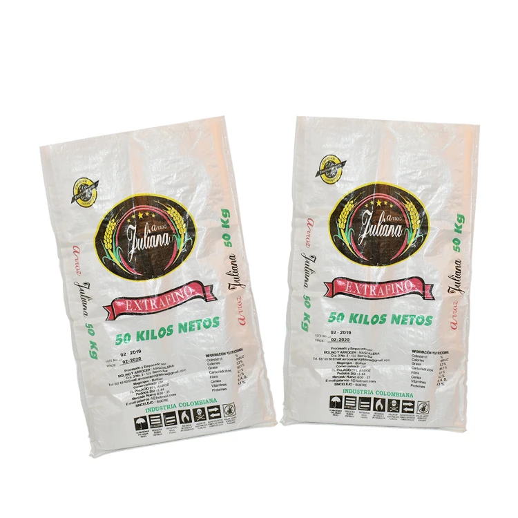 50 Kg Agricultural Bag Bopp Laminated Pp Woven 20kg Animal Cattle Used Feed Packing Bag
