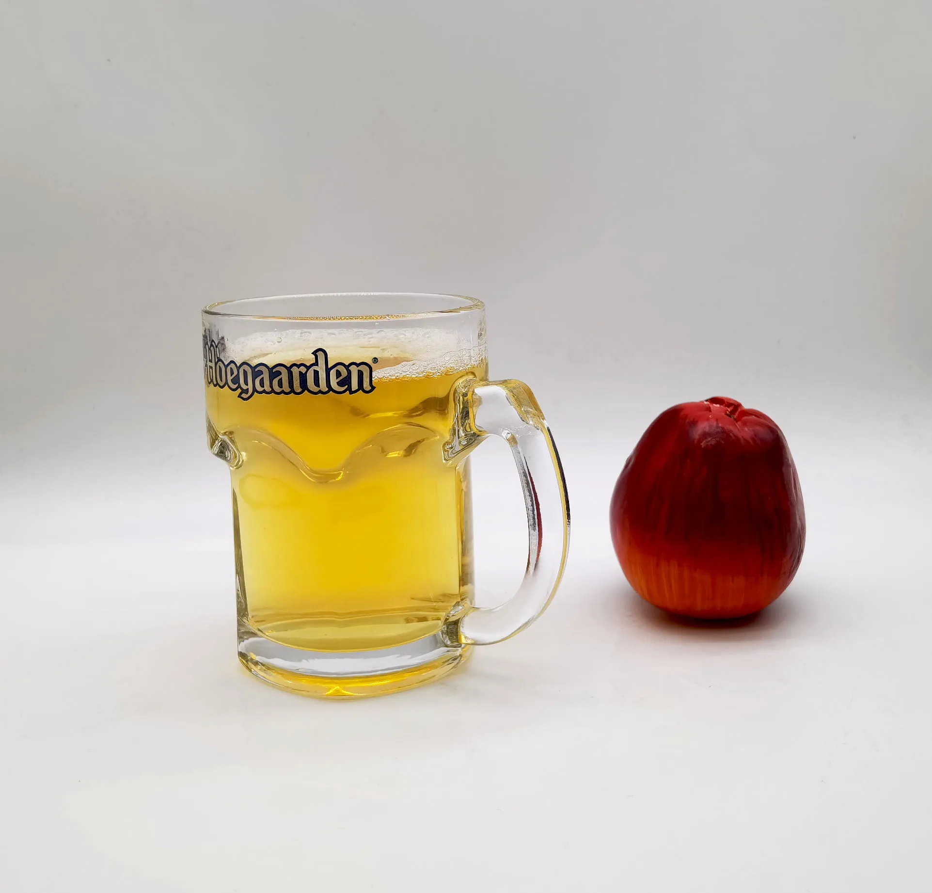 High Quality Sodium Calcium Glass Large Capacity Bar Wine Can With Handle Beer Glass