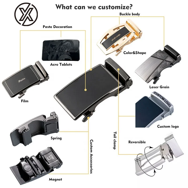 YIXI PLA-HD-A 35mm Metal Rotatable surface Plate Buckle pattern belt buckle With Flip surface Wholesale Low-priced belt Buckle