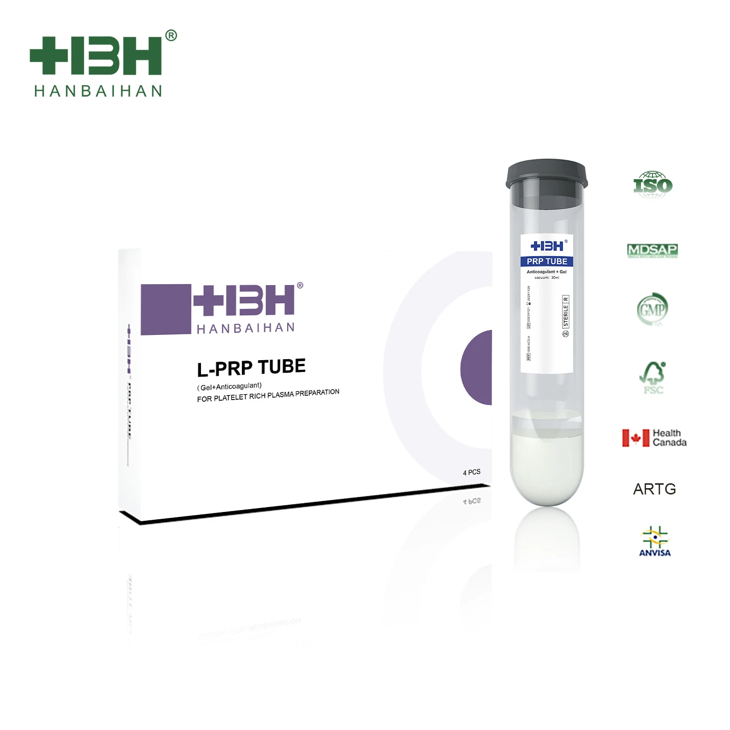 HBH 30ML / 40ML PRP Collection Tube for PRP Centrifuge