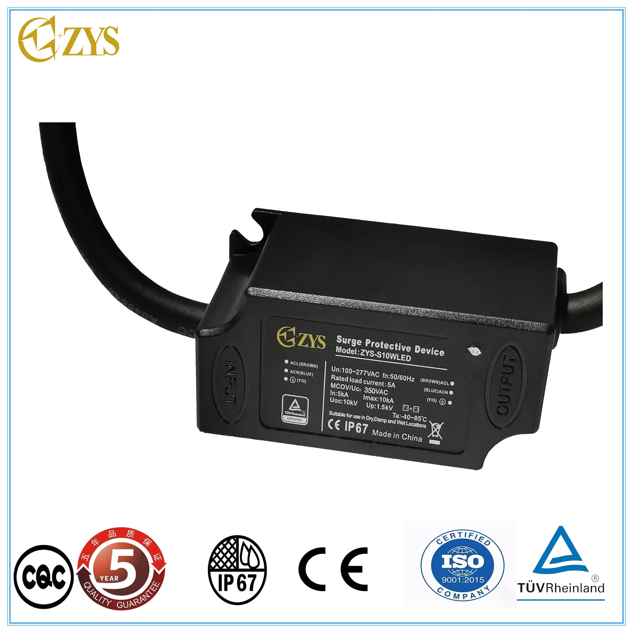 Горячая Распродажа IP67 10KA Защита от перенапряжения тока Imax SPD 10KA 10KV AC защита от перенапряжения