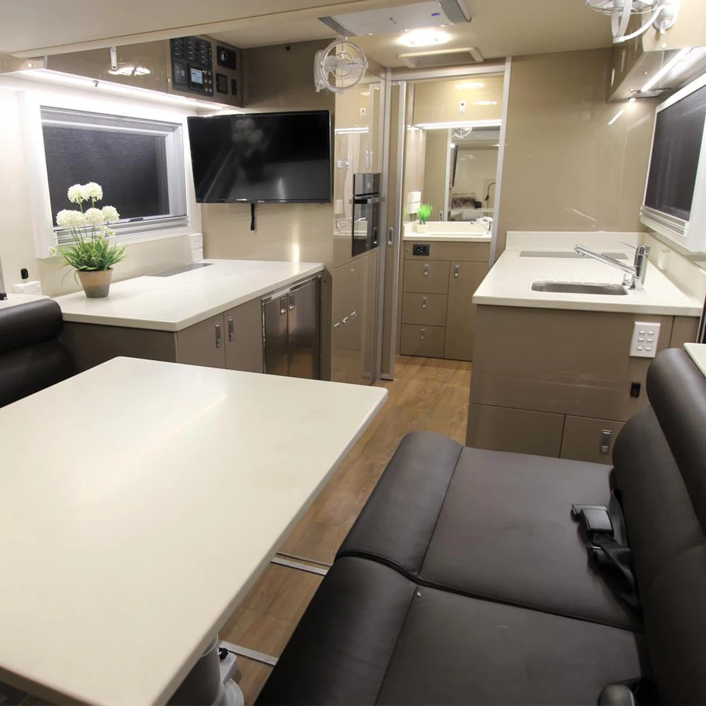 High Quality Ecocampor Fiberglass Travel Trailer Off Road Caravan 4x4 Truck Camper for Sale