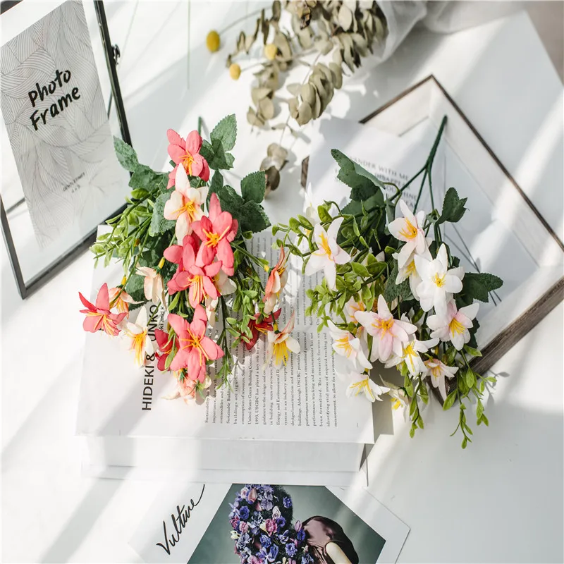 
Dried Flower Bouquets Artificial Flower Colorful acacia bean dry Bouquets Handmade Home Decor DIY Handicraft Flower 