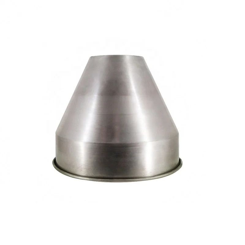 Custom metal spinning large cone stainless steel funnels