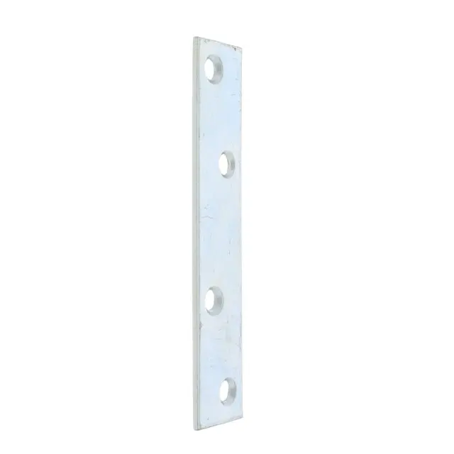 Factory Supply 180 Degree Flat Straight Steel Zinc Plated Mending Joining Plate Bracket