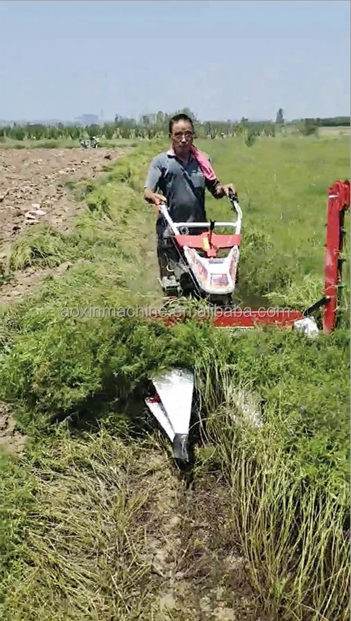 mini reaper/combine new design paddy rice wheat reaper binder bundling cutting machine