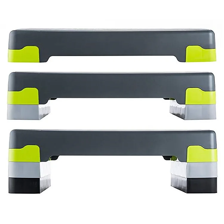 Gym Exercise Multifunctional Anti Slip New Riser Board Stepper Fitness Adjustable Height Customized Logo Aerobic Step Platforms