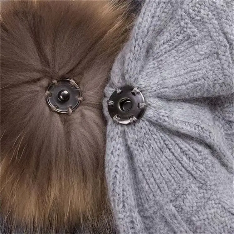 hats women winter warm double artificial fur pom pom china real raccoon fur pom 15 cm real fur ball