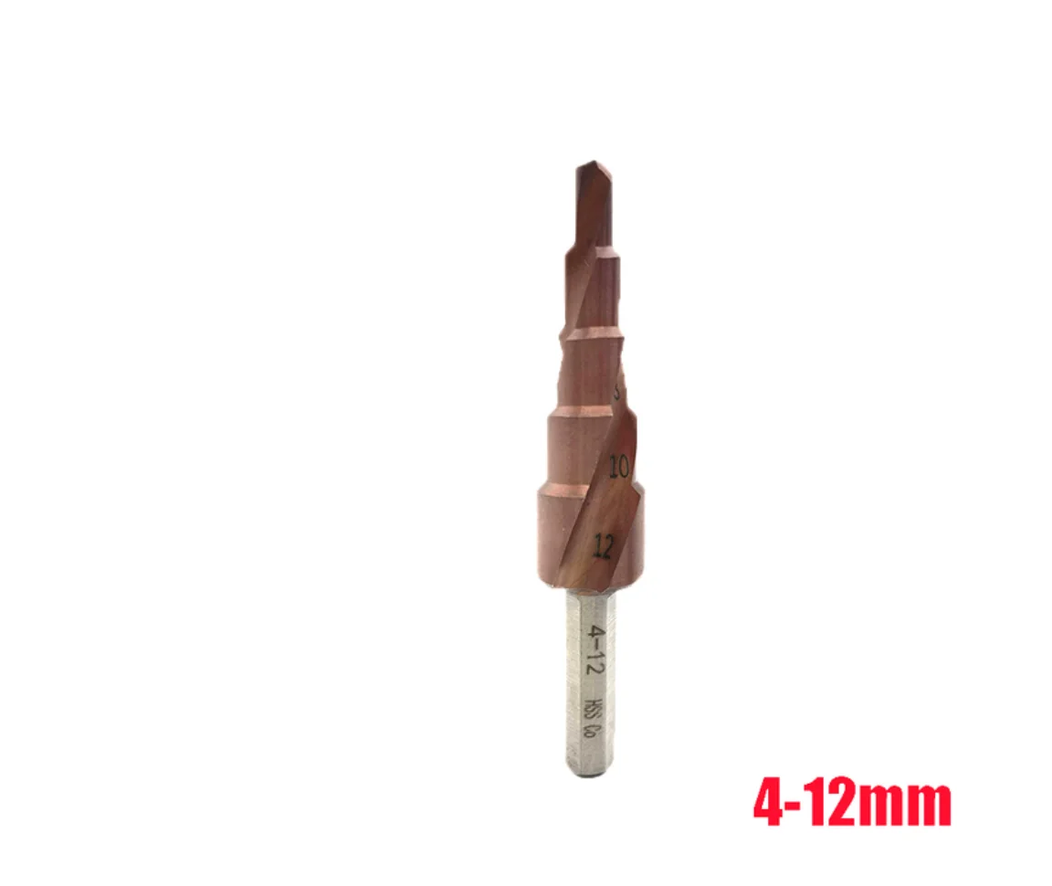 HSS Cobalt M35 Spiral Flute Step Drill Bits for Sheet Metal