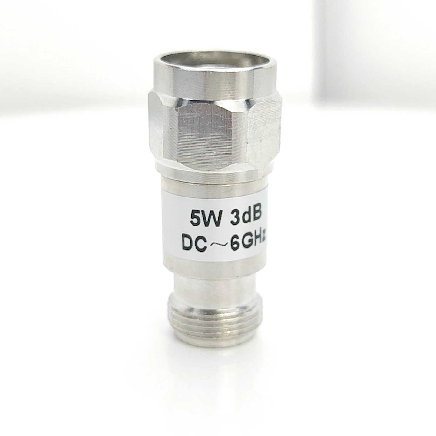 Высококачественный аттенюатор 5 Вт N штекер к N гнезду 50 Ом 3dBI 6dBi 10dBi 20dBi 6 ГГц коаксиальный аттенюатор