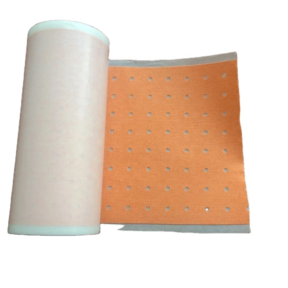 Direct factory of zinc oxide perforated plaster 18cmx5m white cotton and skin cotton with holes or without holes